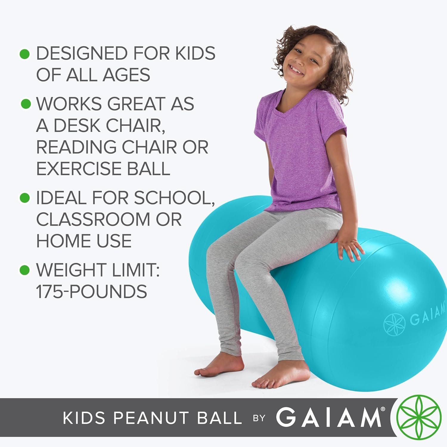 Active Seat Peanut Shaped Bounce Desk Chair, Exercise Yoga Balance Sitting Ball - Image 3