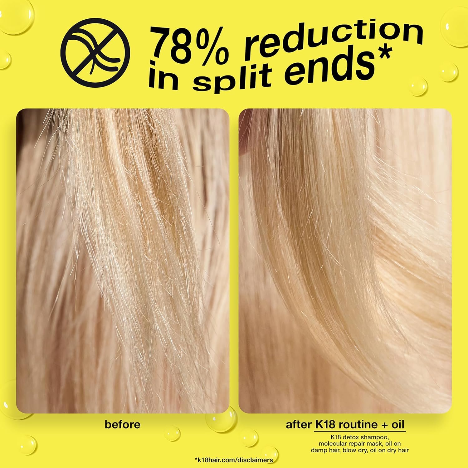 K18 Molecular Repair Hair Oil, Weightless Oil for Stronger, Healthier Hair, Suitable For All Hair Types - Image 2