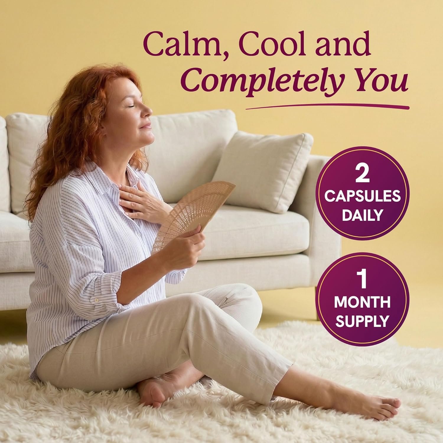 Perimenopause Support for Women Supplement | Hormone Balance, Mood, Sleep, Cycle Regularity & Cooling Support | Black Cohosh, Vitex, Saffron | Peri Menopause Supplements for Women | Non-GMO | 60 Ct - Image 4