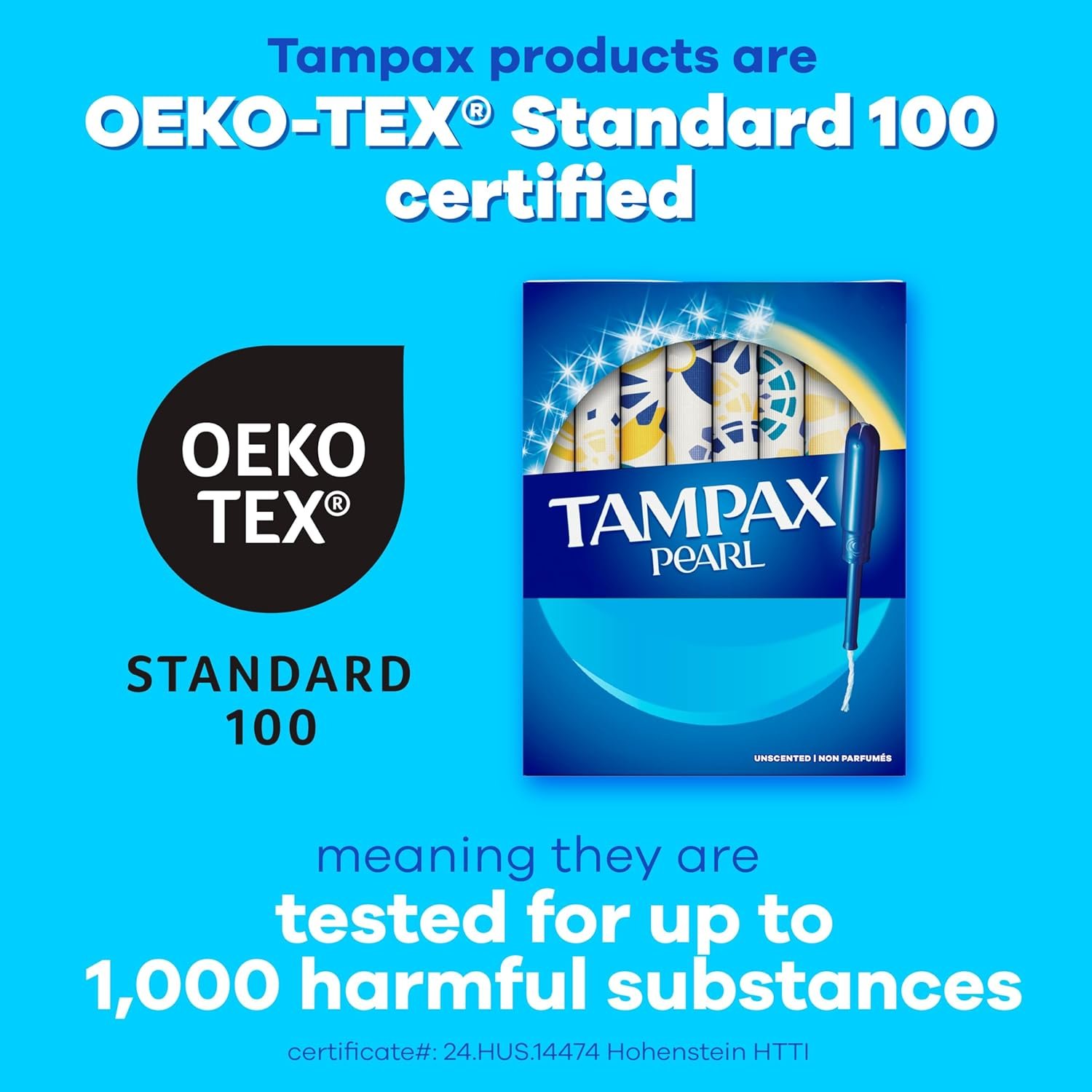 Tampax Pearl Tampons for Women Multipack, with LeakGuard Braid, Regular/Super Absorbency, Unscented, 34 Count - Image 11