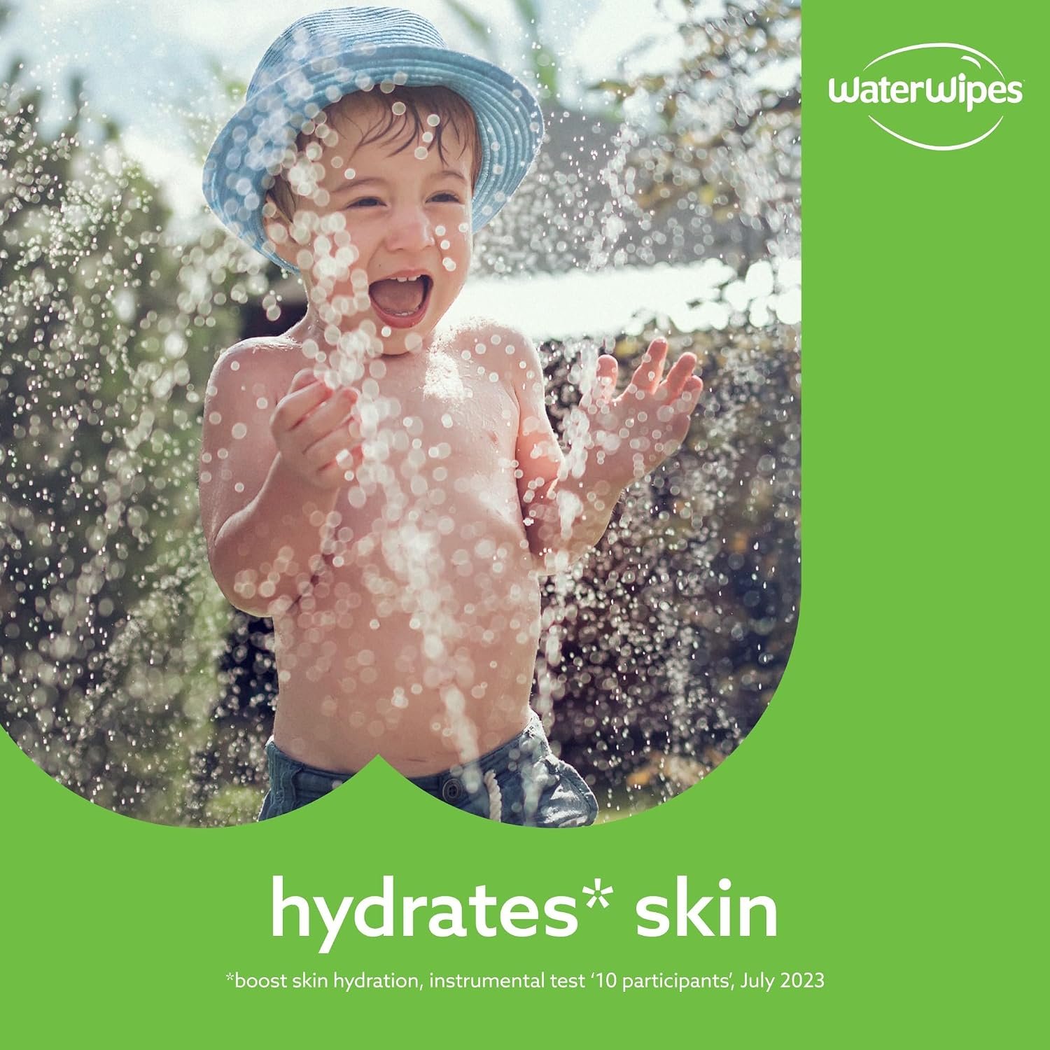 WaterWipes Sensitive+ Hydrating Boost Wipes, 3-In-1 Cleans, Cares, Hydrates, 99% Water with Aloe Vera, Unscented & Hypoallergenic Baby Wipes, 60 Count (1 Pack) - Image 5