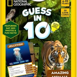 Skillmatics Guess in 10 National Geographic Animals, Educational Card Game for Kids & Families, Animal Trivia & Travel Game, Screen-Free Fun, Gifts for Ages 6, 7, 8, 9 and Up