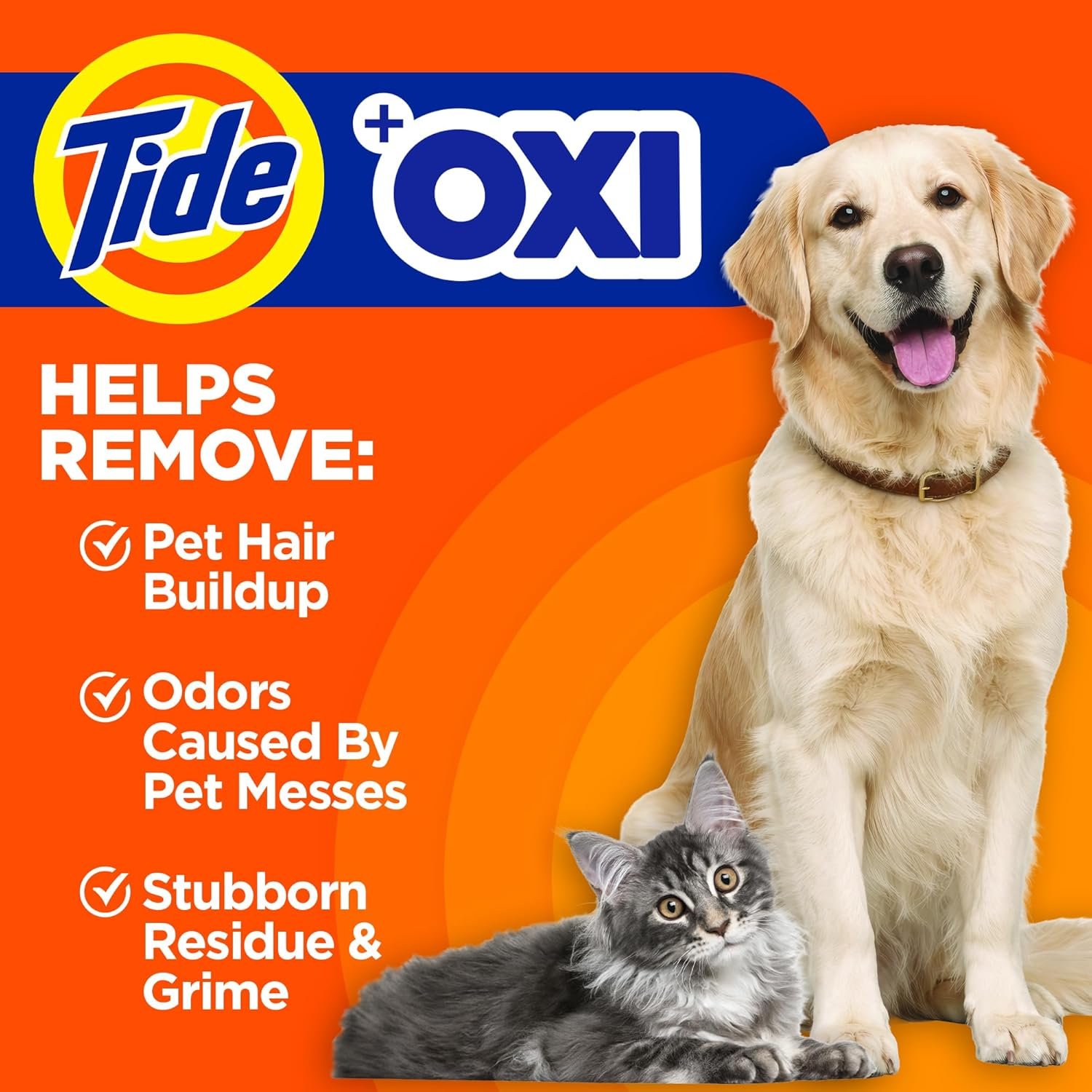 Tide Pet Washing Machine Cleaner 52 Week Supply with Oxi for Front and Top Loader Washer Machines, Deep Cleaning Residue & Odor Eliminator, 12 Month Supply (Packaging May Vary) - Image 3