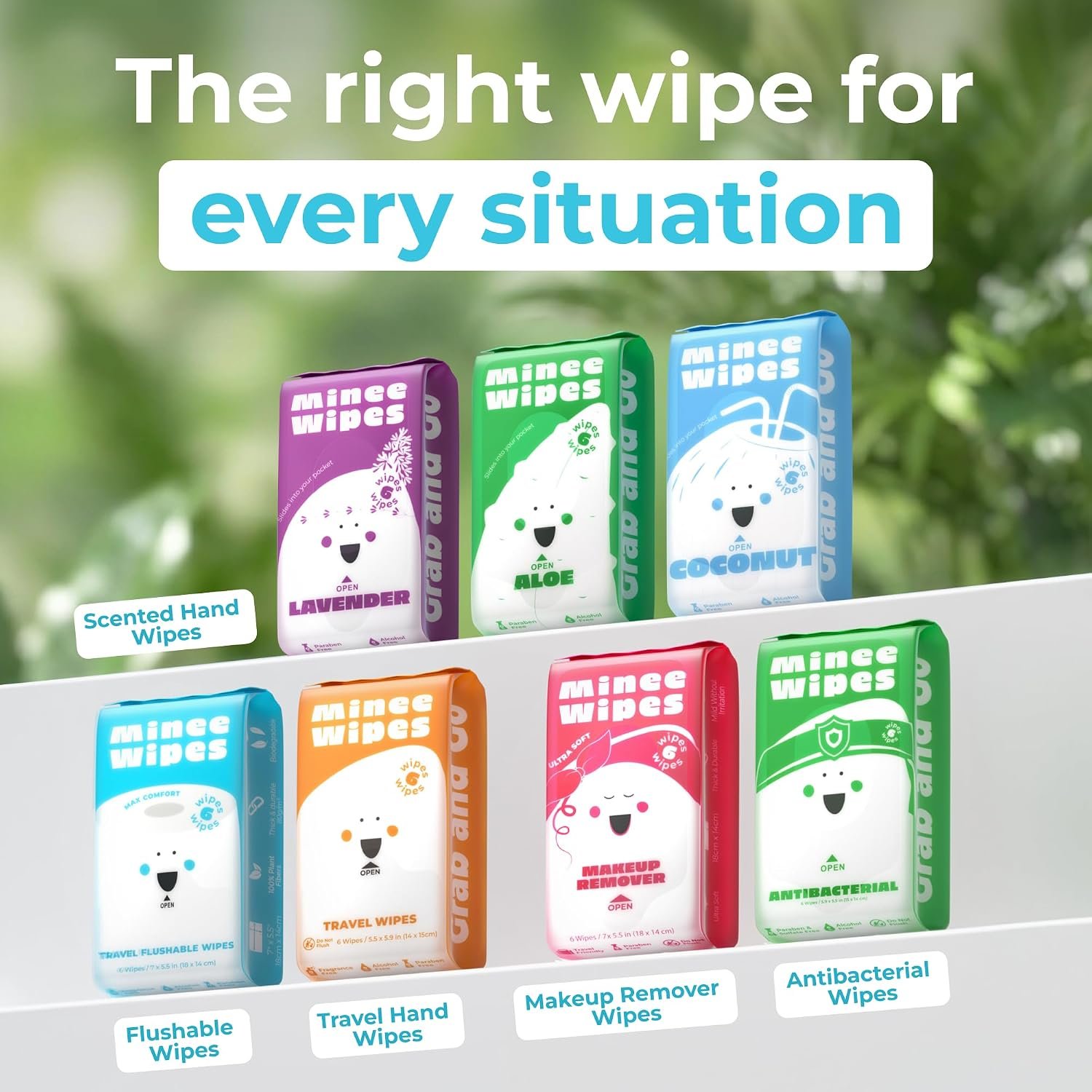 Impossibly Compact Travel Flushable Wipes - 99.5% Water and Aloe - Safe for Sensitive Skin & Hypoallergenic - Travel Essentials for Adults & Kids, Unscented, 8 Pack 48 Wipes - Image 9