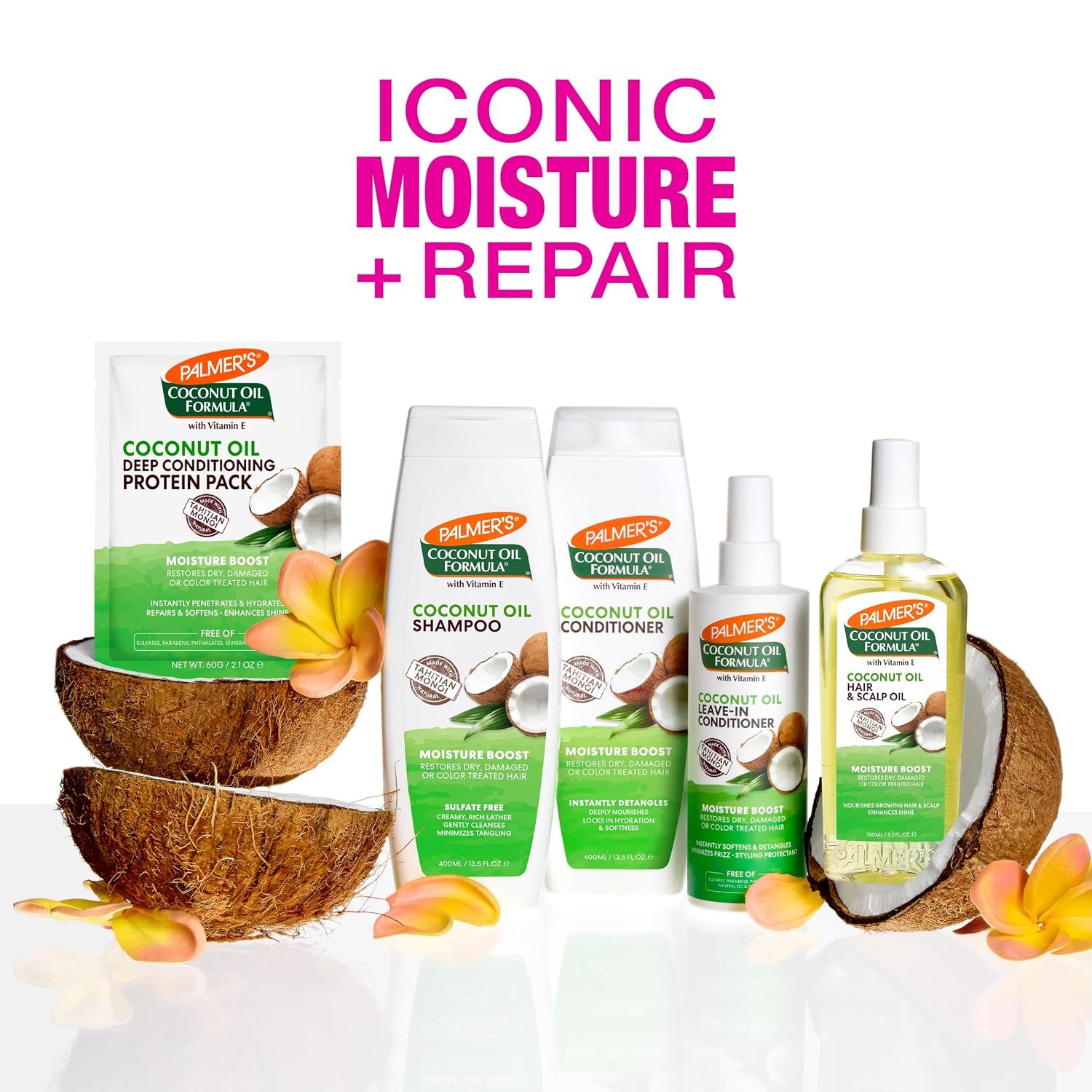 Palmer's Coconut Oil Moisture Boost, Restorative Hair and Scalp Oil Spray, Lasting Hydration and Shine for Dry or Damaged Hair, Promotes Scalp Health, 5.1 Oz - Image 3