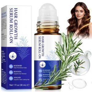 Hair Growth Serum Roll On, 30ml Hair Growth Oil with 3% Rosemary, 3% Redensyl, 2% Anagain, Hair Growth Serum Rosemary Oil for Hair Growth to Help Nourish Hair Follicles, Support Scalp Health