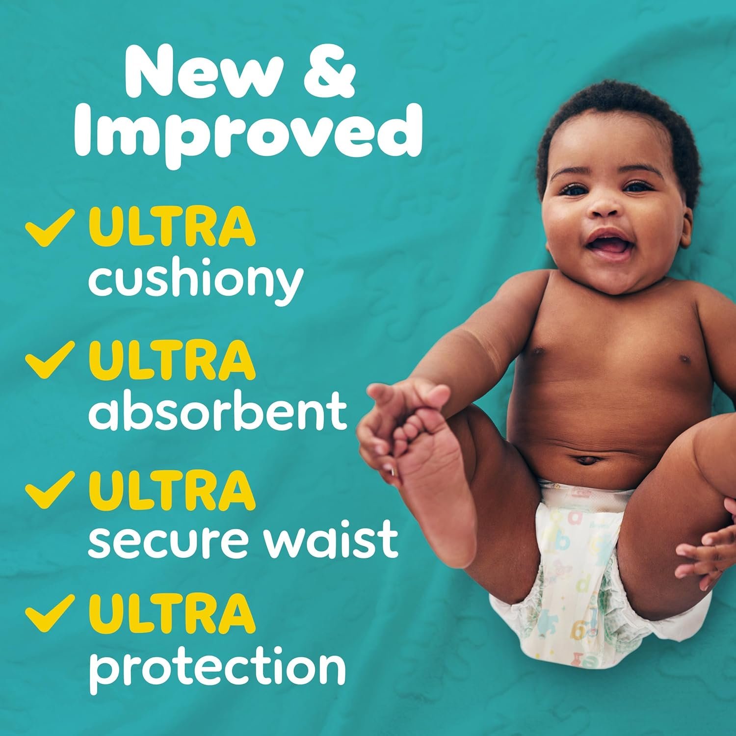 Pampers Diapers - Baby Dry - Size 5, 132 Count, Absorbent Disposable Infant Diaper (Packaging May Vary) - Image 2