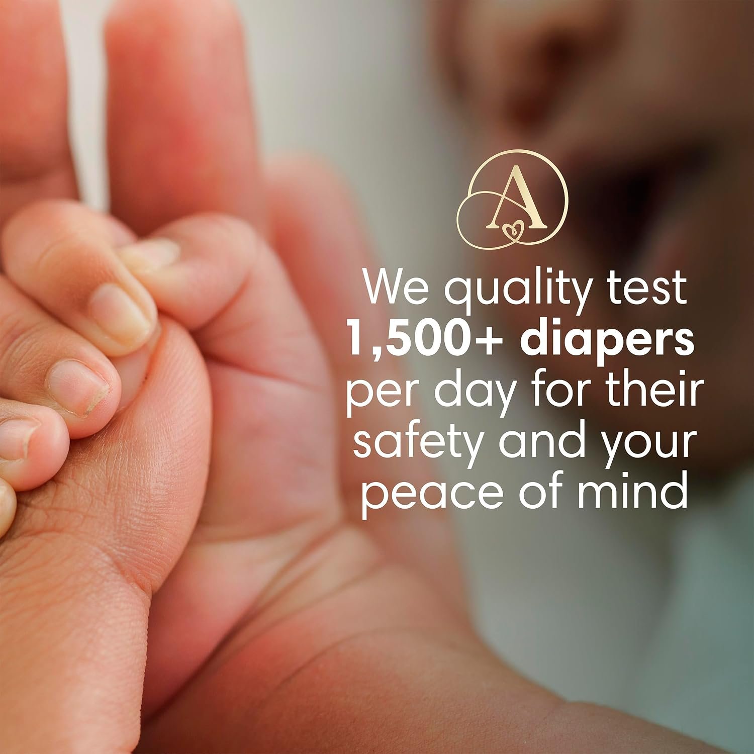 Pampers Amore, Size 1 (8-14 lbs), 82 Count, Our Best Diaper – Hypoallergenic & Fragrance Free, Up to 100% Leakproof, Soft as Cashmere - Image 10