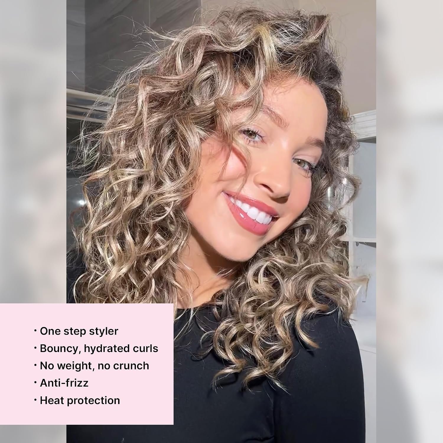 COLOR WOW Dream Coat for Curly Hair, Moisture-Boosting Anti-Frizz Spray for Defined Curls - Image 3