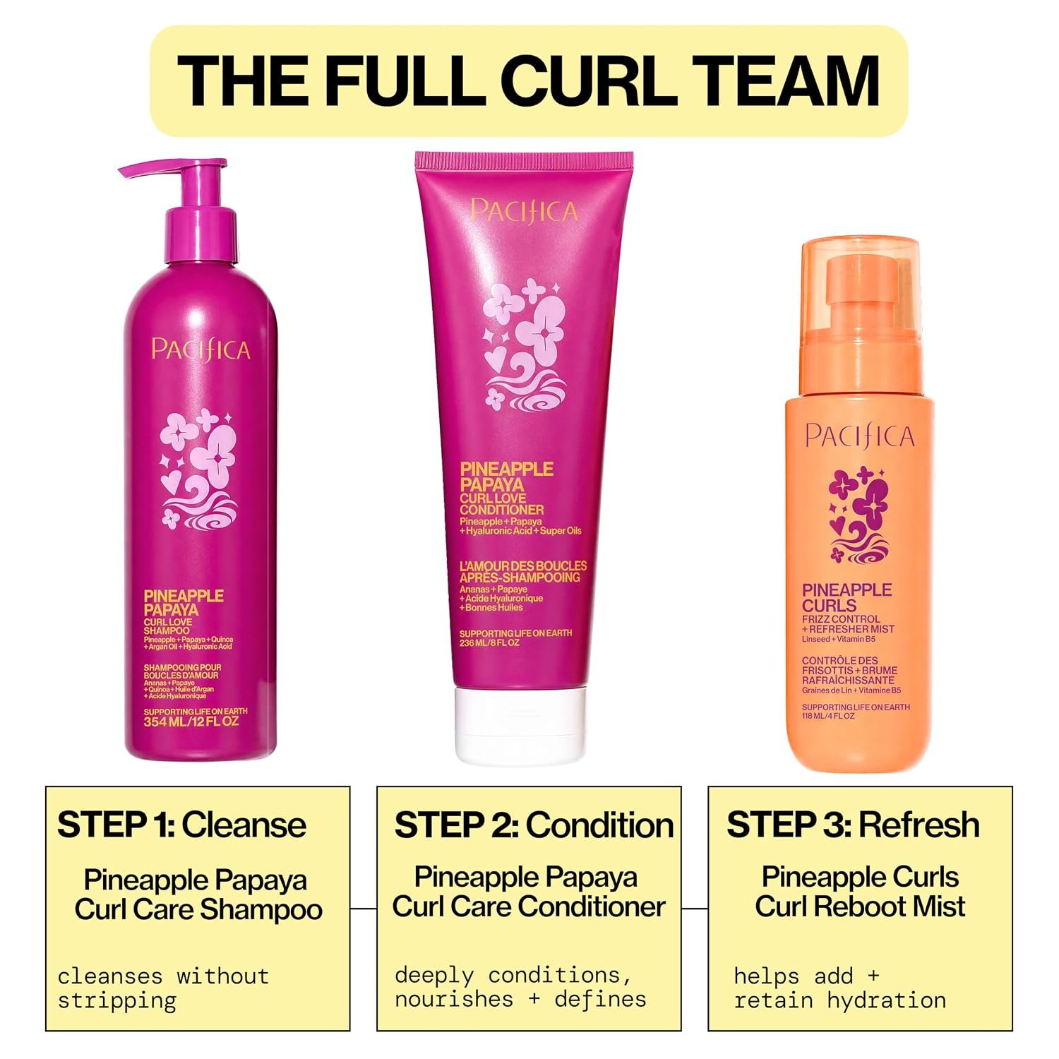 Pacifica Pineapple Curls Frizz Control Spray 4oz – Curl Refresher Mist for Curly & Wavy Hair, Hydrating Anti-Frizz Day 2 Curl Booster with Pineapple Extract & Vitamin B5 Vegan Dermatologist Tested - Image 10