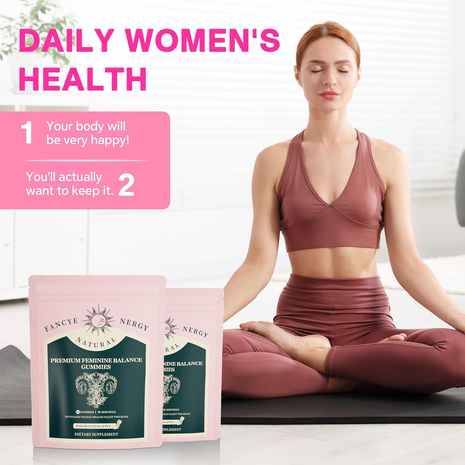 Vaginal Probiotics for Women – Premium Feminine Balance Gummies for Women, Hawaiian Pineapple Flavor, Support Healthy Odor and Vaginal Flora, pH Balance, Digestive Health & Immune Support, Vegan, 60 C - Image 6