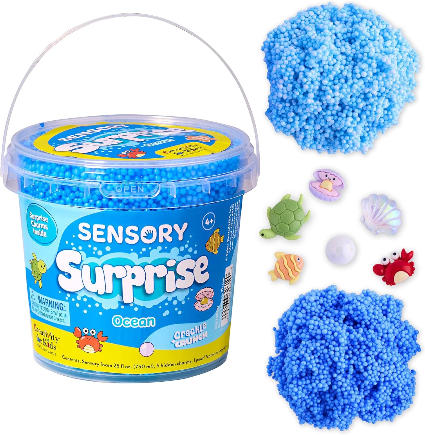 Creativity for Kids Sensory Surprise Ocean Kit | Crunchy Sensory Foam Toy for Kids | Dig, Squish & Discover Hidden Ocean Surprises | Mess-Free, Screen-Free Play (Ages 4+)
