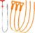 Drain Clog Remover, 25inch Drain Snake Hair Remover(3pcs), Hair Catcher Drain Auger Cleaner Tool Set For Toilet, Kitchen Sink, Bathroom Tub, Sewer