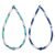 Chew Necklaces for Sensory Kids, 2 Pack Chewy Necklace Sensory to Reduces Anxiety and Stress, Integrated Safety Design Teething Necklace for Baby, BPA Free
