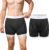 Carer Adult Diaper Cover Unisex Washable Incontinence Boxer Briefs Enclosed Elastic Leakproof Incontinence Underwear for Men Women Incontinence Supplies (Black，Large)