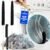 Holikme 3 Pcs Dryer Vent Cleaner Kit, 304 Stainless Steel Replacement Lint Brush for Clothes Dryer Vent Trap, Cleaning Brush & Flexible Crevice Tool