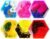Onyoloy Sensory Soft Gel Liquid Toys – Hexagon Sensory Motion Fidget for Autism Kids, Stress Relief & Focus, Home School Therapy Travel Toys (6 Pack)