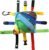 Buckle Pillow Fine Motor Sensory Toy, Latches and Zipper Plush