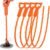 Drain Snake Clog Remover – 4 Pack 20 Inch Flexible Hair Drain Removal Tool for Sink, Shower, Tub & Toilet, Drain Cleaner with Grip Handle – Easy Use Kitchen & Bathroom Drain Opener
