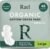 Rael Pads for Women, Organic Cotton Cover – Period Pads with Wings, Feminine Care, Sanitary Napkins, Heavy Absorbency, Unscented (Large, 48 Count)