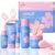 QUIYUM Sakura Collagen Skincare Set – 8-Piece Glass Skin Routine with Cleanser, Toner, Serum, Eye Cream, Moisturizer | Hydration, Firm, Glow for All Skin Types, Skin Care Gift Sets, for Mother’s Day