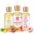 3 Pack Yoni Oil Feminine Oil for Women pH Balance – Feminine Deodorant with Pineapple Peach Strawberry Essential Oil, 1 fl oz/pc