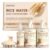 Rice Water Shampoo and Conditioner Set with Hair Growth Spray & Scalp Massager Brush, Enriched with Biotin & Caffeine, 4-in-1 Rice Water Hair Growth Kit for Strengthening, Thicker Looking Hair