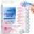 Feminine Wipes for Women, Impossibly Compact Travel Mini Packs, pH Balanced Unscented Hypoallergenic Alcohol-Free, Period Friendly Private Care for Teens & Women – 8 Pack Total 64 Wipes