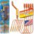 Flexisnake Drain Weasel Hair Clog Remover Kit – Plumbing Snake Auger for Cleaning Shower, Bath Tub, Bathroom Drains with Rotating Handle and 5 Disposable Wands, Made in USA