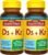 Nature Made Vitamin D3 K2, 5000 IU (125 mcg) Vitamin D, Dietary Supplement for Bone, Teeth, Muscle and Immune Health Support, 30 Softgels, 30 Day Supply – Pack of 2