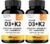 Sandhu’s Vitamin D3 K2 Magnesium 5000 IU, 120mcg K2 Capsules 120 Count (Pack of 2) | with VIT B6, Zinc & Quercetin | D3K2 Supports Superior Absorption, Energy, Immune, Muscle Health for Men & Women