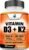 American Standard Supplements Vitamin D3 5000 IU (125mcg) Plus Vitamin K2 (MK7) 200mcg Per Capsule – Gluten Free, Non-GMO, 120 Capsules, 120 Servings, 120 Day Supply