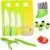 Chanking 13 Pieces Kids Safe Knife Set for Real Cooking Child-Friendly Plastic Chef Tools Montessori Kitchen Toys for Toddlers Birthday Gifts for Boys and Girls Ages 4+ (A)