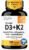 Sandhu’s Vitamin D3 K2 Magnesium 5000 IU, 120mcg K2 Capsules 120 Count (Pack of 1) | with VIT B6, Zinc & Quercetin | D3K2 Supports Superior Absorption, Energy, Immune, Muscle Health for Men & Women