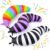 Cevioce Fidget Slug Toy 3Pcs Autism Sensory Toys for Autistic Children Airplane Car Travel Essential Toys Gifts for Kids Toddlers Girls Boys Slug Fidget Toys for Kid Adult Easter Basket Stuffers