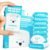 Impossibly Compact Travel Flushable Wipes – 99.5% Water and Aloe – Safe for Sensitive Skin & Hypoallergenic – Travel Essentials for Adults & Kids, Unscented, 8 Pack 48 Wipes