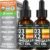 (2 Pack) Organic Vitamin D3 K2 Drops with MCT Oil & Omega 3 – Liquid Vitamin D3 5000 IU – K2 D3 Vitamin Supplement – Vitamin D Drops for Women & Men – No Fillers, Non-GMO, GMP, Unflavored (2 Fl Oz)