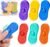 Sensory Fidget Toys For Kids 6 Pack Silicone Worry Stones for Autism & ADHD Calming Down Quiet Figette Classroom Must Have Stress Toys for Anxiety Relief Office Desk Toy Set Easter Basket Stuffer Gift