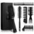 SALONSILK 6PCS Mens Hair Brush & Styling Comb Set | Fine & Wide Tooth Comb, Roller and Gel Hair Brush for Men, Professional Barber Tools for All Hair Types