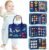 hahaland Busy Board for Toddlers – Montessori Toys Preschool Learning Activities with Life Skills, Alphabet, Number, Shape, Color, Animal, Weather – Toddler Boy Learning Educational Toys, Travel Toys