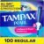 Tampax Pearl Tampons Regular Absorbency, with Leakguard Braid, Unscented, 50 Count x 2 Packs (100 Count Total) (Packaging May Vary)