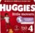 Huggies Size 4 Diapers, Little Movers Baby Diapers, Size 4 (22-37 lbs), 150 Count (6 Packs of 25), Packaging May Vary