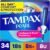 Tampax Pearl Tampons Trio Pack, Super/Super Plus/Ultra Absorbency with BPA-Free Plastic Applicator and LeakGuard Braid, Unscented, 34 Count