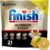 Finish Ultimate Quantum Dishwasher Pods, New & Improved Formula, Dishwasher Detergent Dish Soap, Removes Burnt-On & Dried-On Stain, Degreasing & Scrubbing Power, Lemon Scent, 21 Count