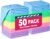 TEAWOO Microfiber Cleaning Cloths-50 Pack, Microfiber Towels Bulk, Towels for Cars & Home, Cleaning Rags 5 Colors Assorted (12×12 inches)