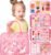 hahaland Toddler Busy Board Montessori Toys for 3 Year Old Girl Gifts, Educational Learning Toys with Life Skills, Alphabet, Number, Shape, Color, Car Ride Airplane Travel Toy Toddlers Girls Busy Book