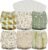 Mama Koala 3.0 Pocket Cloth Diapers for Babies with AWJ Lining, 6 Pack with 6 5-Layer Natural Cloth Diaper Inserts – Reusable and Washable Pocket Diapers(A-Mushrooms)