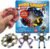 Robo Spinner Fidget Spinner Toys, 4 Pack – Transformable Sensory Fidget Toy for Kids & Adults – Stress Relief Anxiety Toy for Boys & Girls – Build Endless Shapes, Robot Party Favors, Birthday Gifts