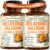 Melatonin 3mg + Valerian Root for Sleep, Daily Calm & Stress Relief Support – Natural Sleep Aid: Organic Turmeric Melatonin Valerian Supplement with L-Theanine, Ginger & Black Pepper – 2 Pack