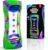 BUNMO Liquid Motion Bubbler Glow-in-The-Dark Sensory Toy for Kids & Adults – Gentle Fidget Toy for Mindfulness – Stimulating Visual Sensory Experience – Colorful Bubble Fidget Timer for Desk & Travel